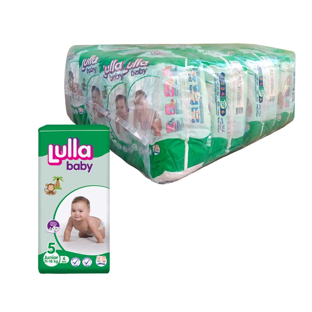 Pañales desechables - culeros - para bebé etapa 5 Junior Lulla Baby (20 x 6 U) - Miniatura 1