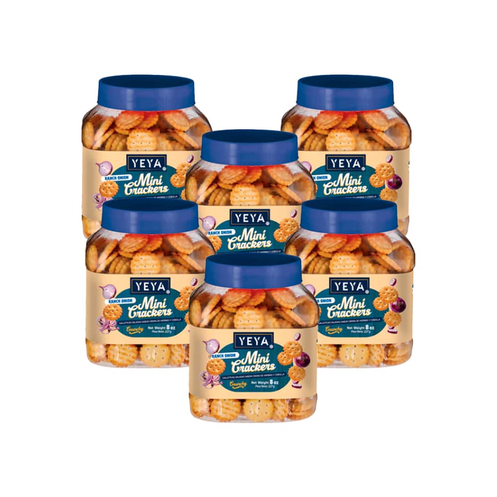 Galleticas saladas sabor crema de hierbas y cebolla YEYA (6 x  227 g ) - Miniatura 1