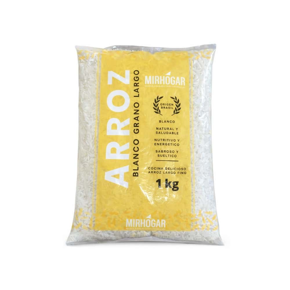 Arroz blanco grano largo MirHogar (1 kg / 2.2 lb) - Miniatura 1