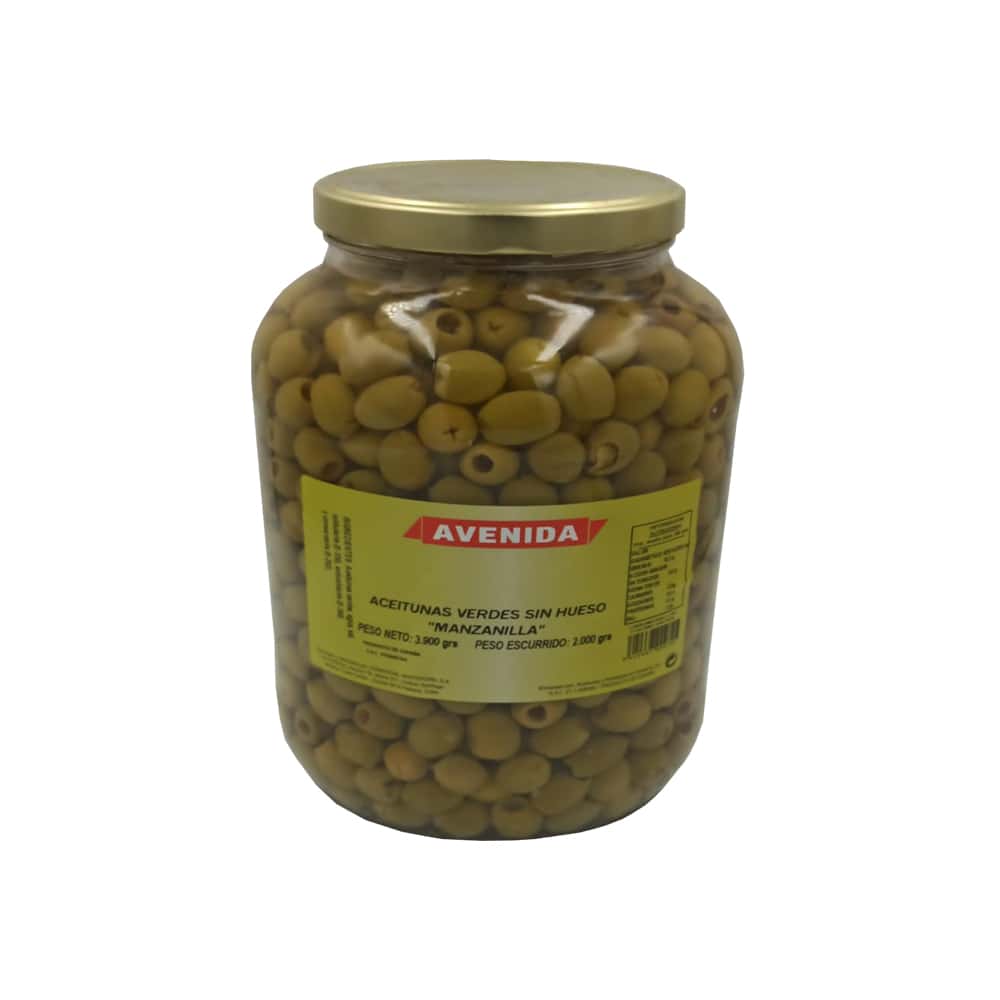Aceitunas verdes sin hueso Avenida (3.9 kg / 8.59 lb) - Miniatura 3