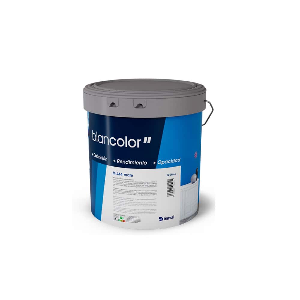 Pintura acrílica interior y exterior color azul cielo M - 444 Blancolor Isaval (12 L) - Miniatura 2