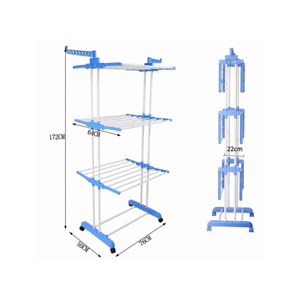 Tendedero de ropa plegable de tres niveles High Quality TM0035 - Miniatura 2