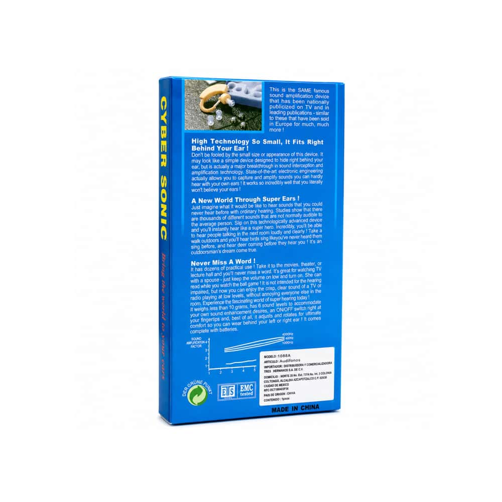 Dispositivo auricular amplificador para sordera leve Cyber Sonic - Miniatura 3