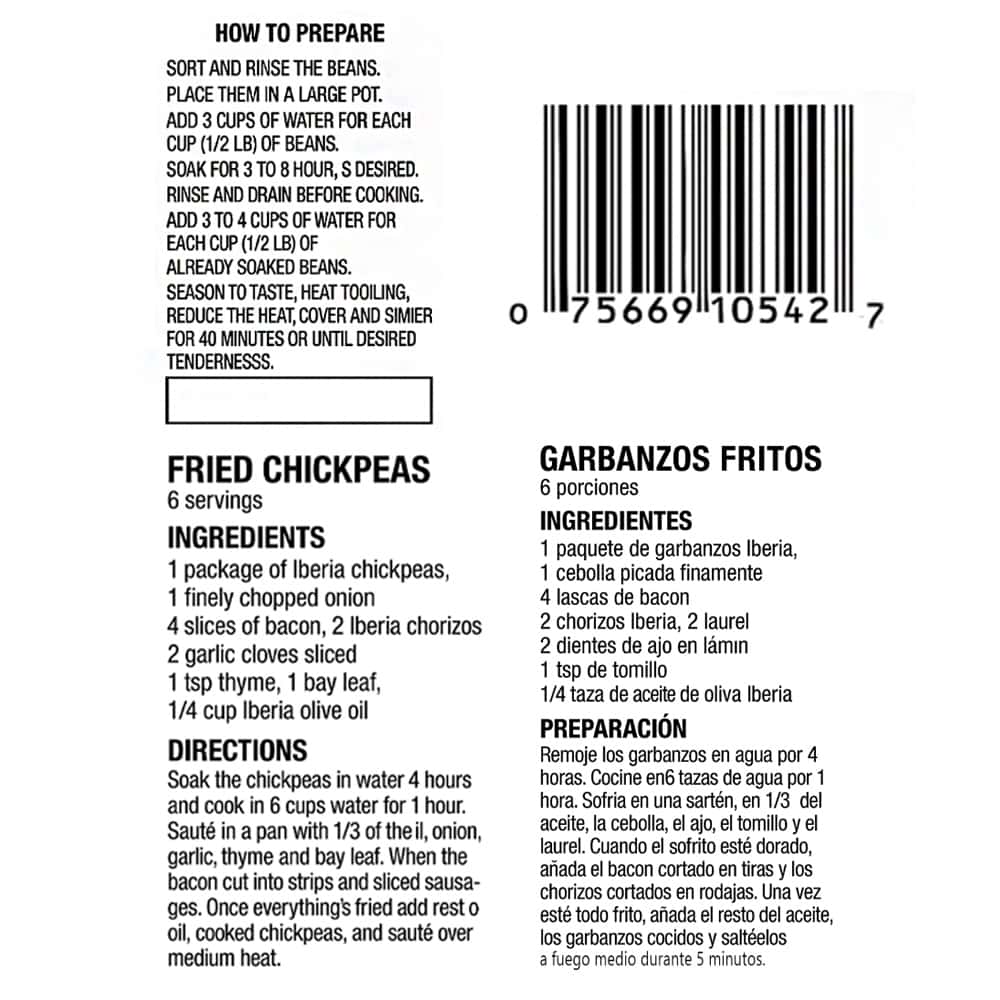 Garbanzos Ibéricos Iberia (340 g / 12 oz) - Miniatura 6