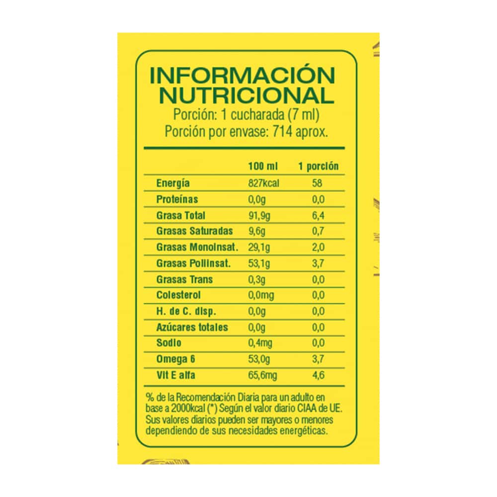 Aceite de girasol Kada (5 L) - Miniatura 3