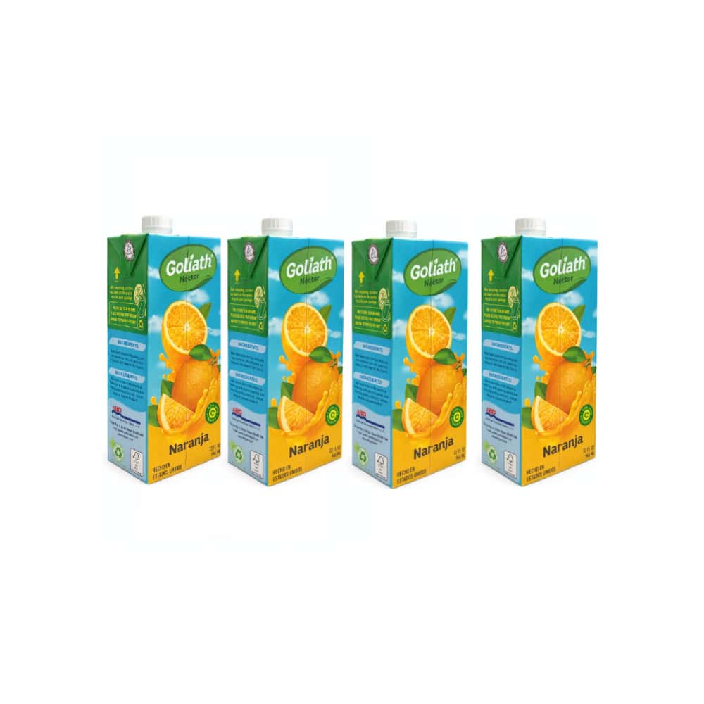 Néctar sabor naranja Goliath (4 x 946 ml / 32 fl oz) - Miniatura 1