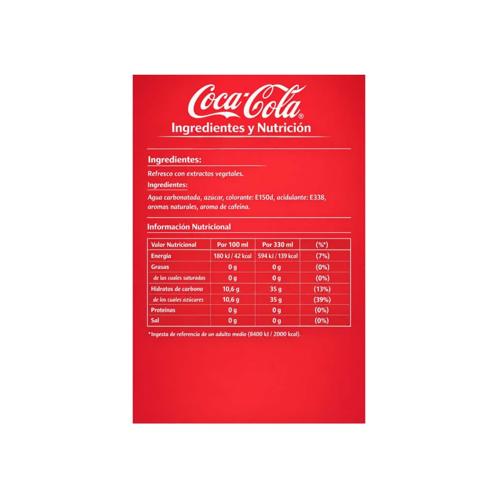 Refresco gaseado Coca Cola (330 ml) - Miniatura 3