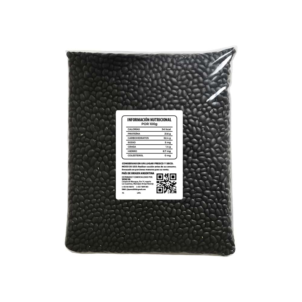 Frijoles negros Campo Vivo (4 x 1.5 kg / 3.3 lb) - Miniatura 3