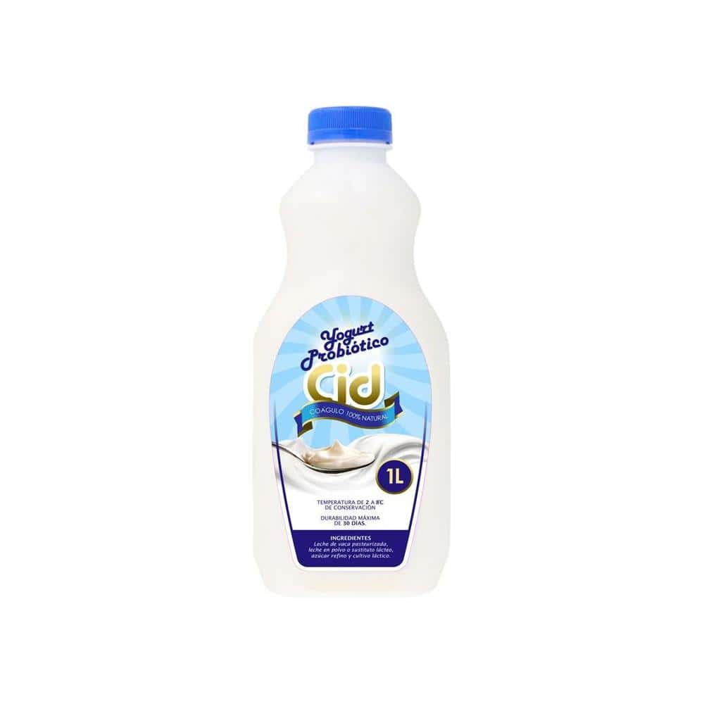 Yogurt probiótico de coágulo 100 % natural Cid (1 L) - Miniatura 1