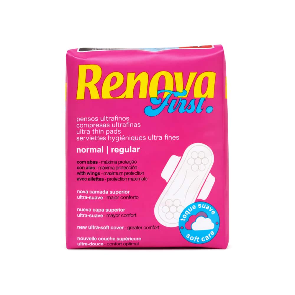 Toallas sanitarias ultrafinas con alas normal Renova (14 U) - Miniatura 2