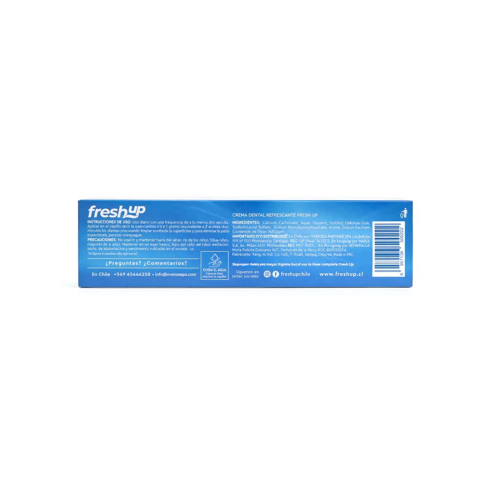 Crema dental refrescante anticaries sabor menta Fresh Up (130 g / 4.59 oz) - Miniatura 3