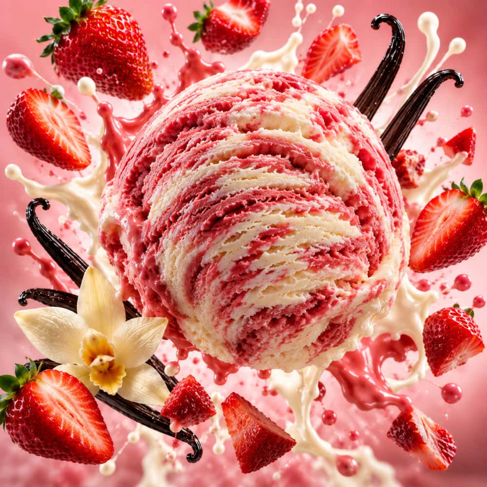Helado doble crema sabor fresa y vainilla Alask (4 L) - Miniatura 3