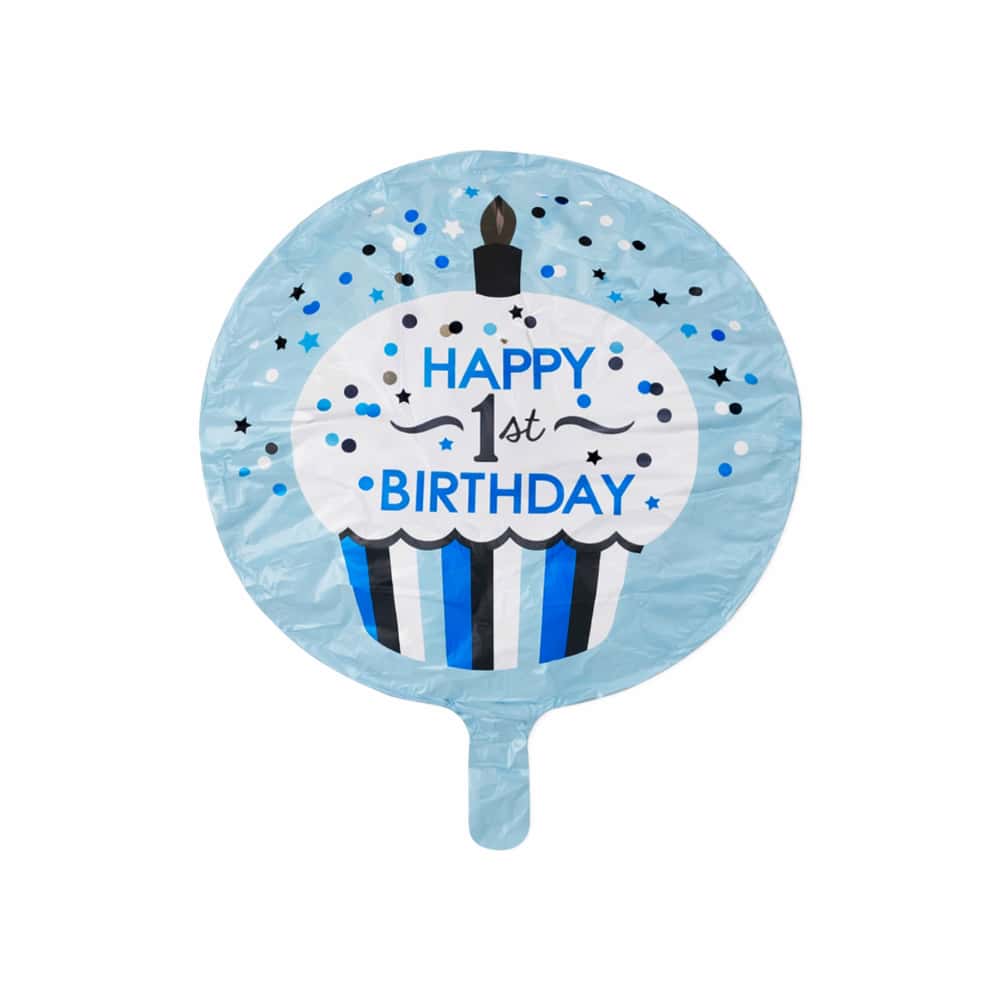 Globo feliz 1er cumpleaños 18 pulgadas Balloon - Miniatura 2