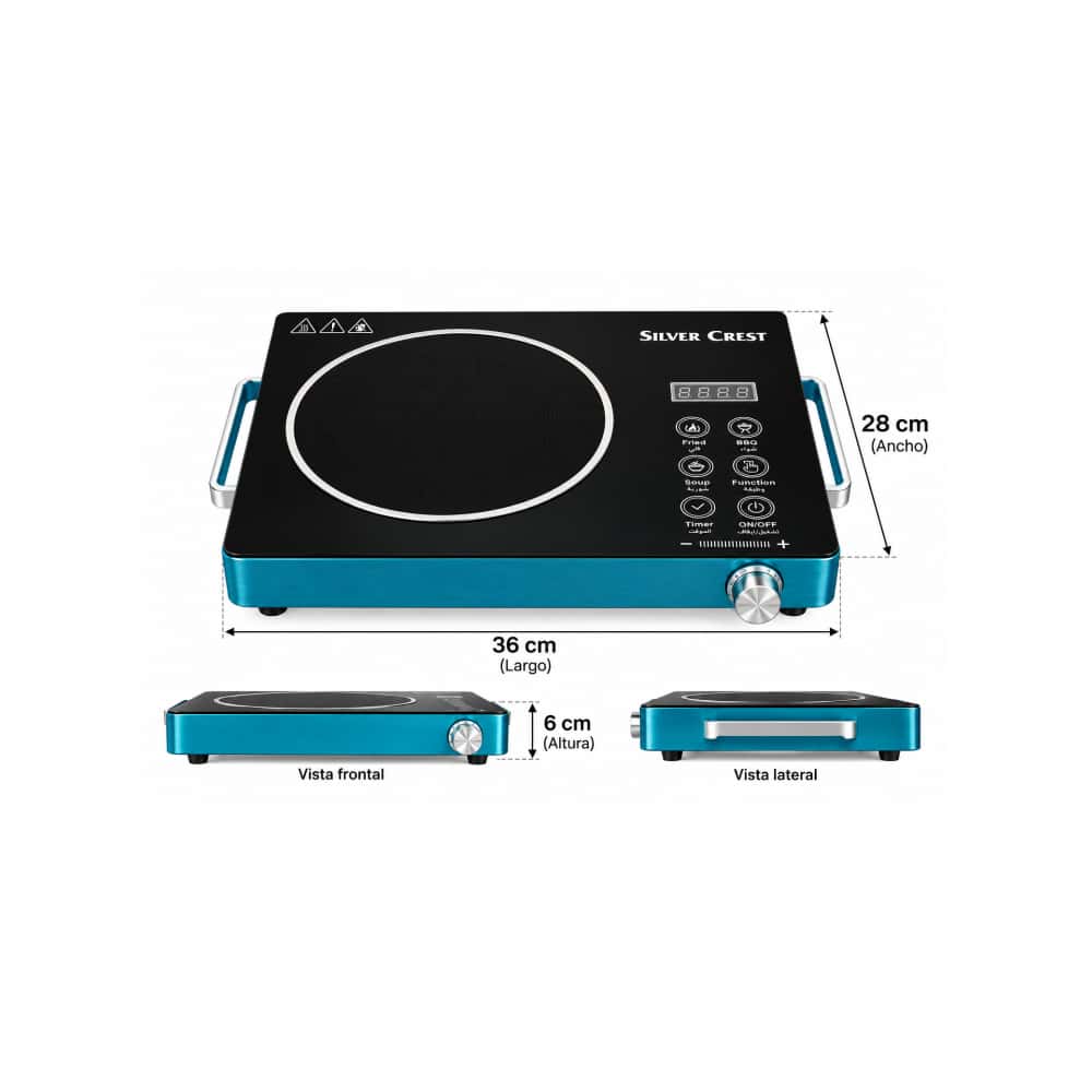 Cocina de inducción infrarrojo 3800 W Silver Crest SC-7038 - Miniatura 4