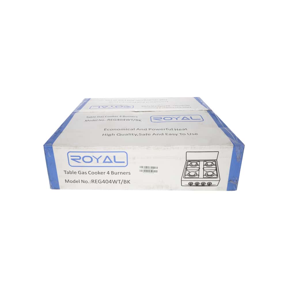 Cocina de mesa de gas de 4 hornillas blanca Royal REG404WT - Miniatura 3