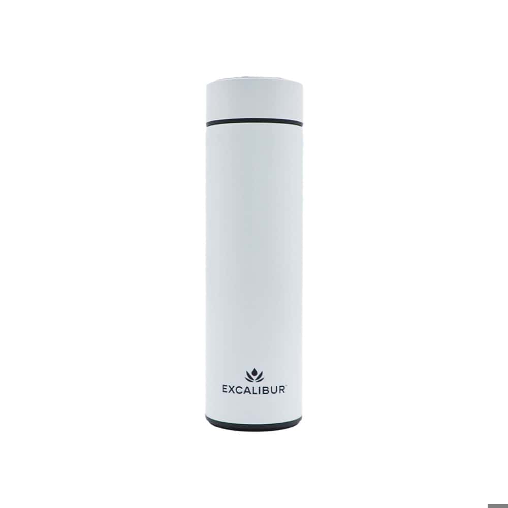 Termo inteligente con medidor de temperatura blanco 500 ml Excalibur - Miniatura 1