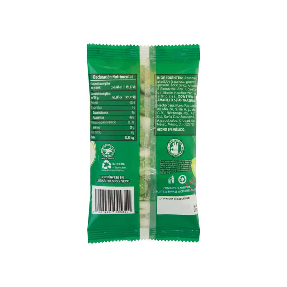 Gomitas de grenetina sabor a manzana Great Value (100 g / 3.5 oz) - Miniatura 4