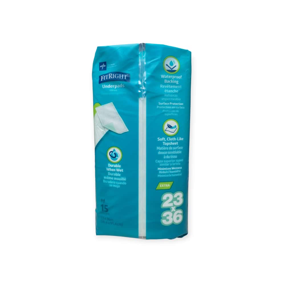 Pañales de cama de absorción moderada 23" x 36" Fit Right (15 u) - Miniatura 11