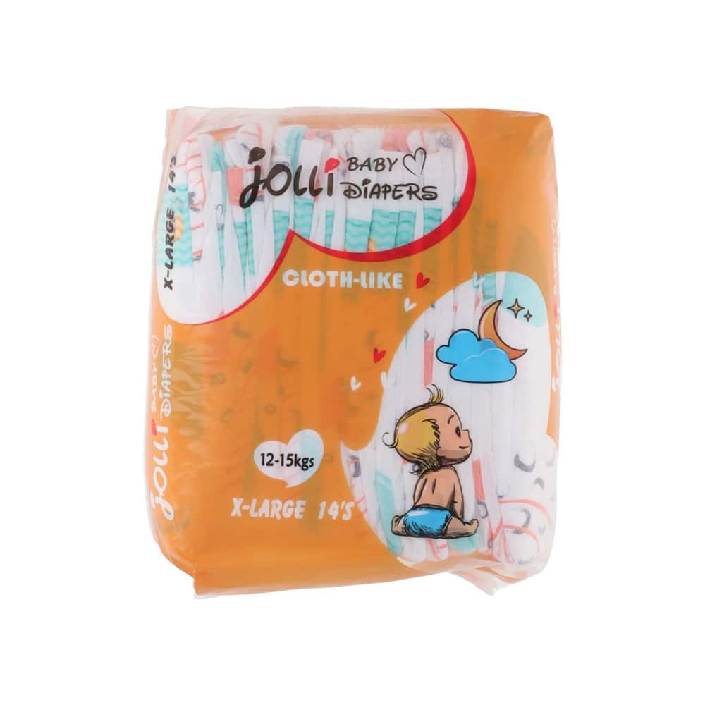 Pañales desechables para bebé talla XL Jolli (14 U) - Miniatura 1