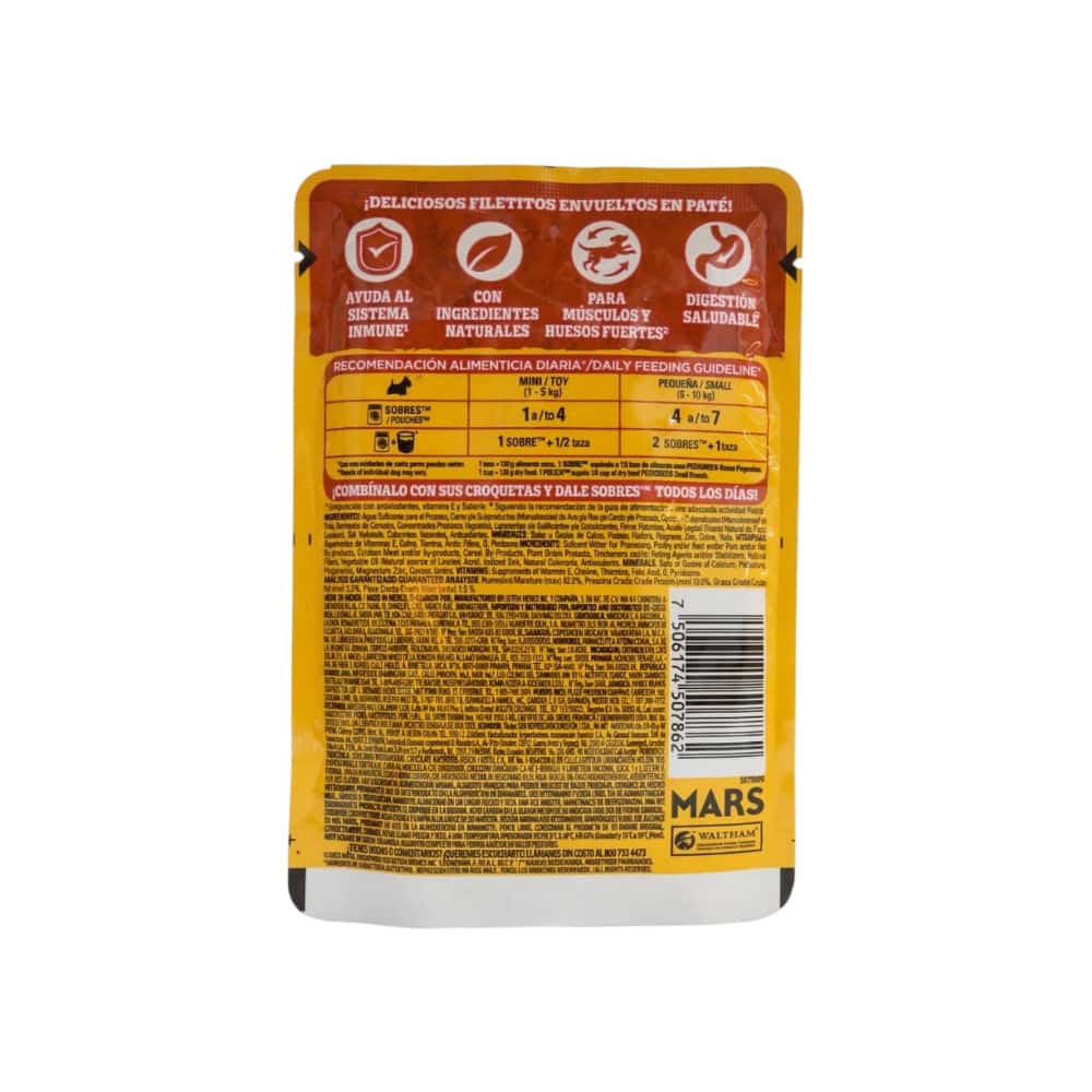 Pollo en paté para perros adultos de razas pequeñas Pedigree (85 g / 2.99 oz) - Miniatura 2