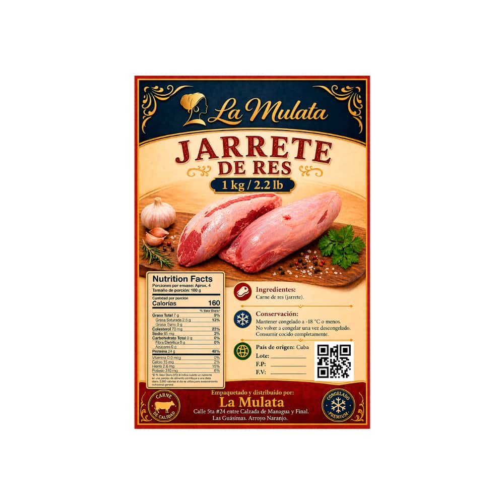 Jarrete de res La Mulata (1 kg / 2.2 lb) - Miniatura 3