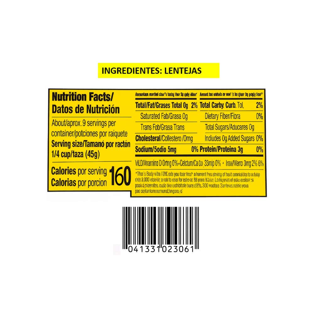 Lentejas Goya (397 g / 14 oz) - Miniatura 6