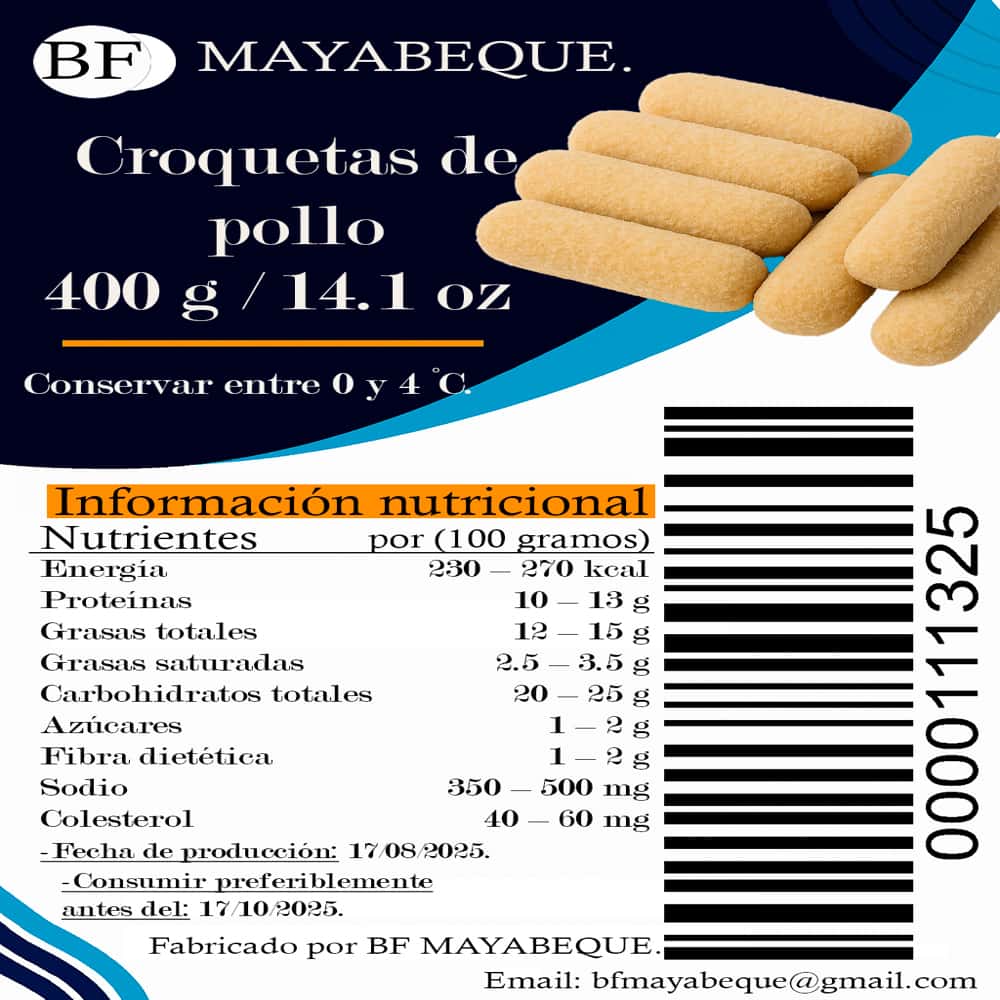 Croquetas de pollo BF Mayabeque (400 g / 14.1 oz) - Miniatura 5
