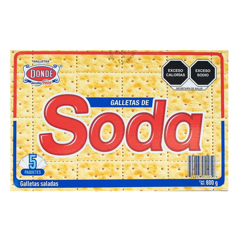 Galletas de soda Dondé (800 g / 1.76 lb) - Miniatura 2