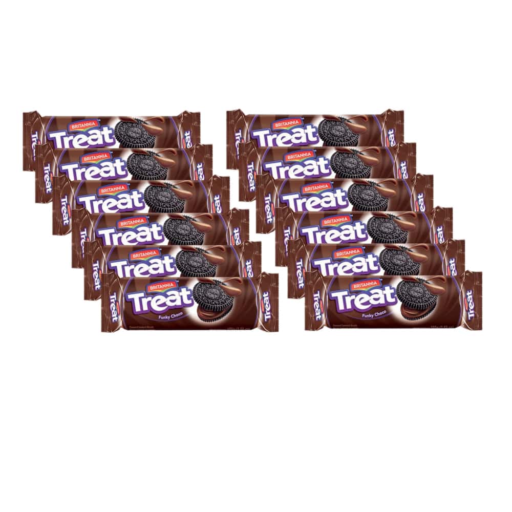 Galletas de chocolate rellenas con crema de chocolate Treat Britannia (480 g / 1.05 lb) - Miniatura 4