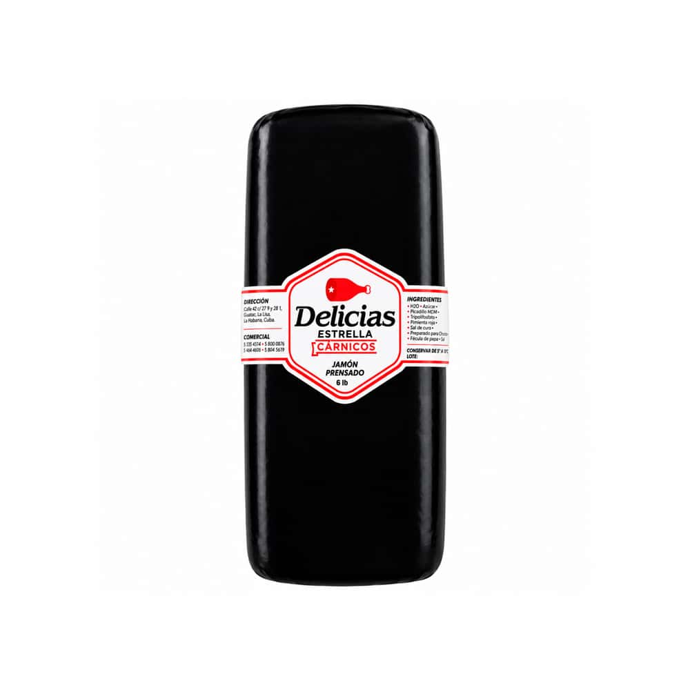 Jamón prensado Delicias Estrella (2.72 kg / 6 lb) - Miniatura 1
