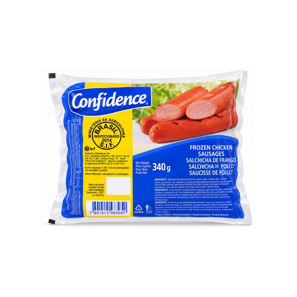 Salchichas de pollo Confidence (340 g / 12 oz) - Miniatura 1