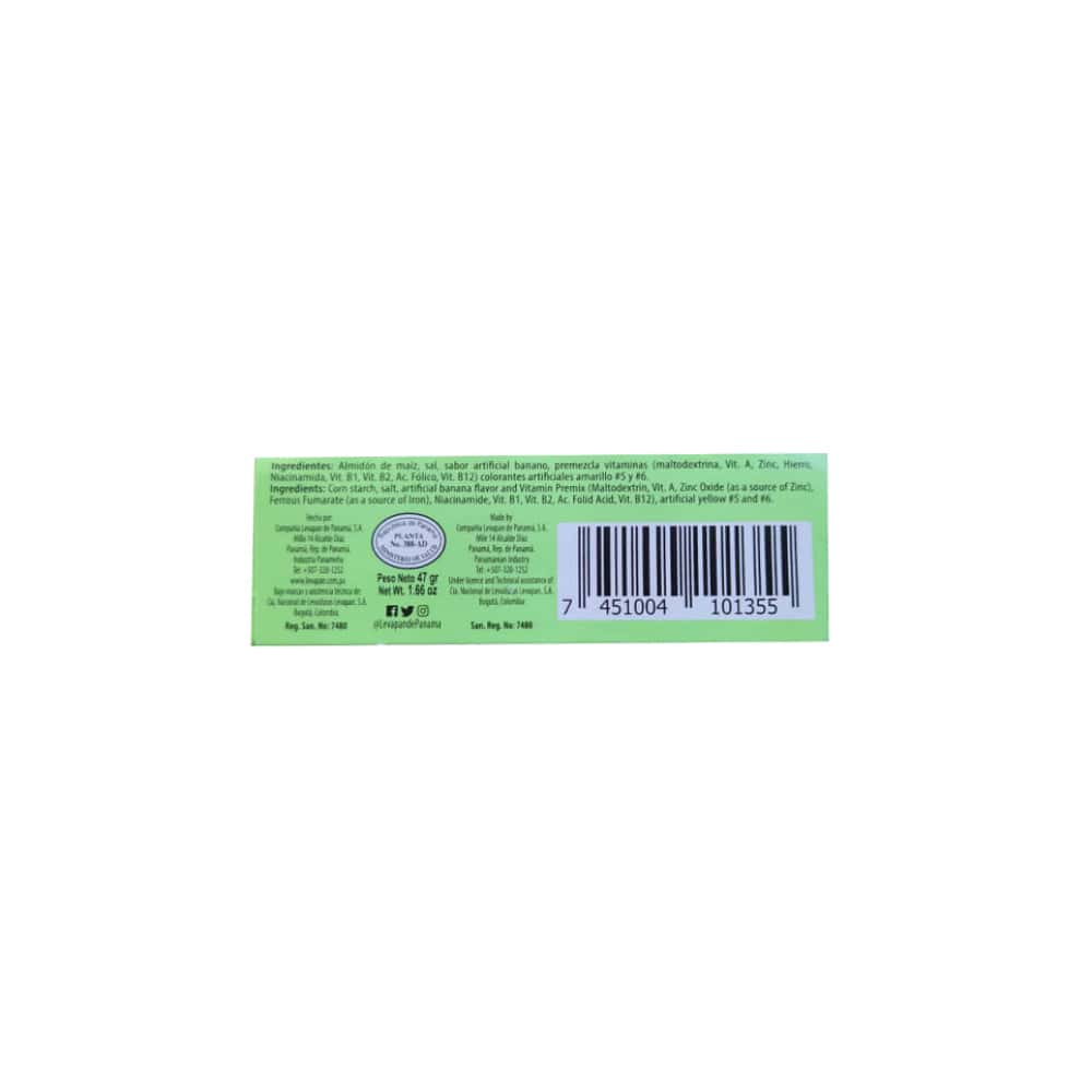 Crema de maicena sabor banana Levapan (47 g / 1.66 oz) - Miniatura 7