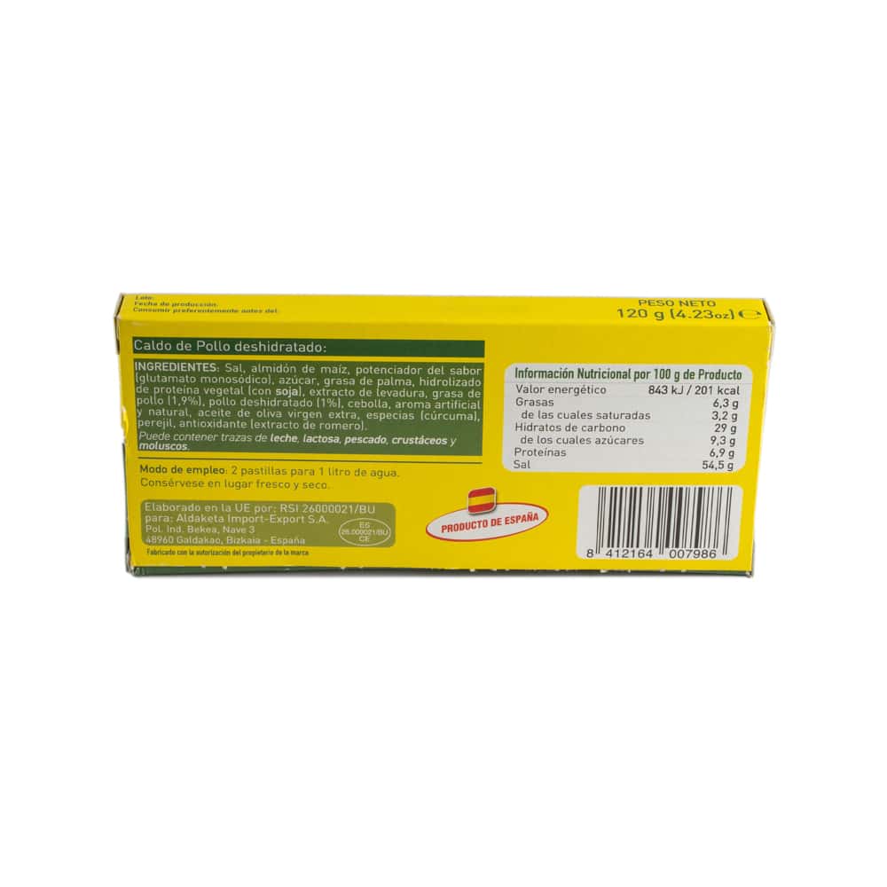 Cubos de caldo de pollo Aldaketa (120 g / 4.23 oz) - Miniatura 4