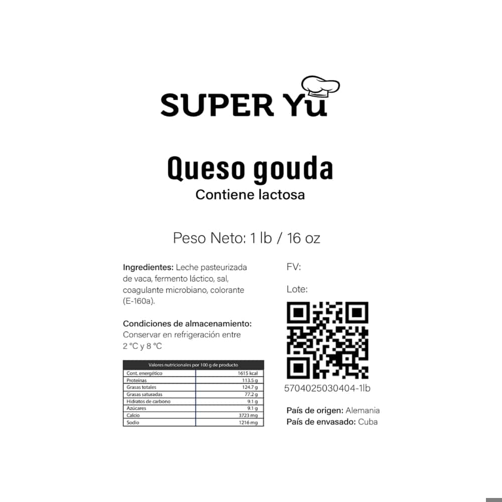 Queso gouda Super Yu (454 g / 1 lb) - Miniatura 2