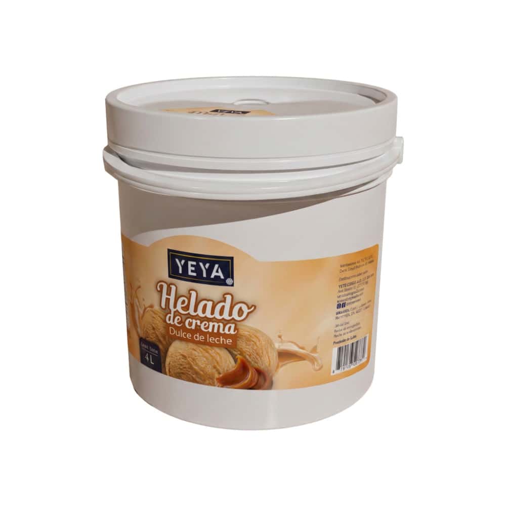 Helado de crema sabor dulce de leche YEYA (4 L) - Miniatura 2