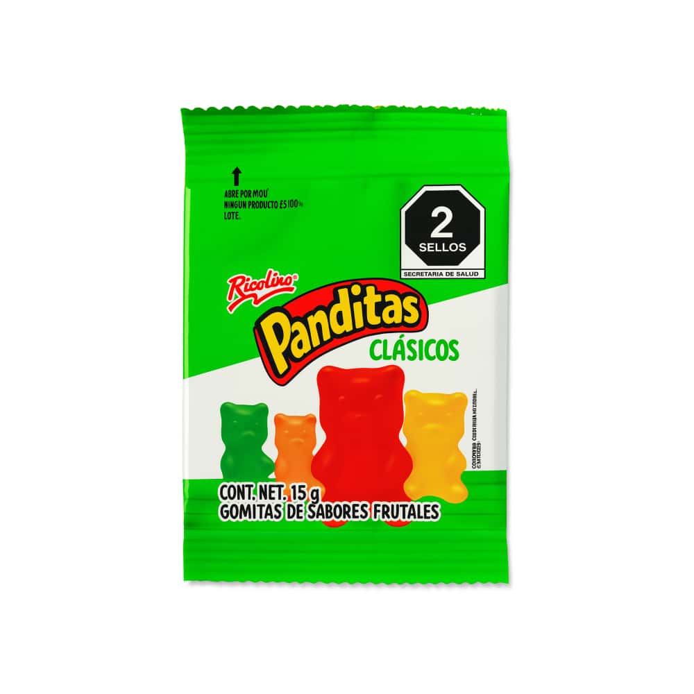 Gomita de sabores frutales Panditas Ricolino (15 g) - Miniatura 5