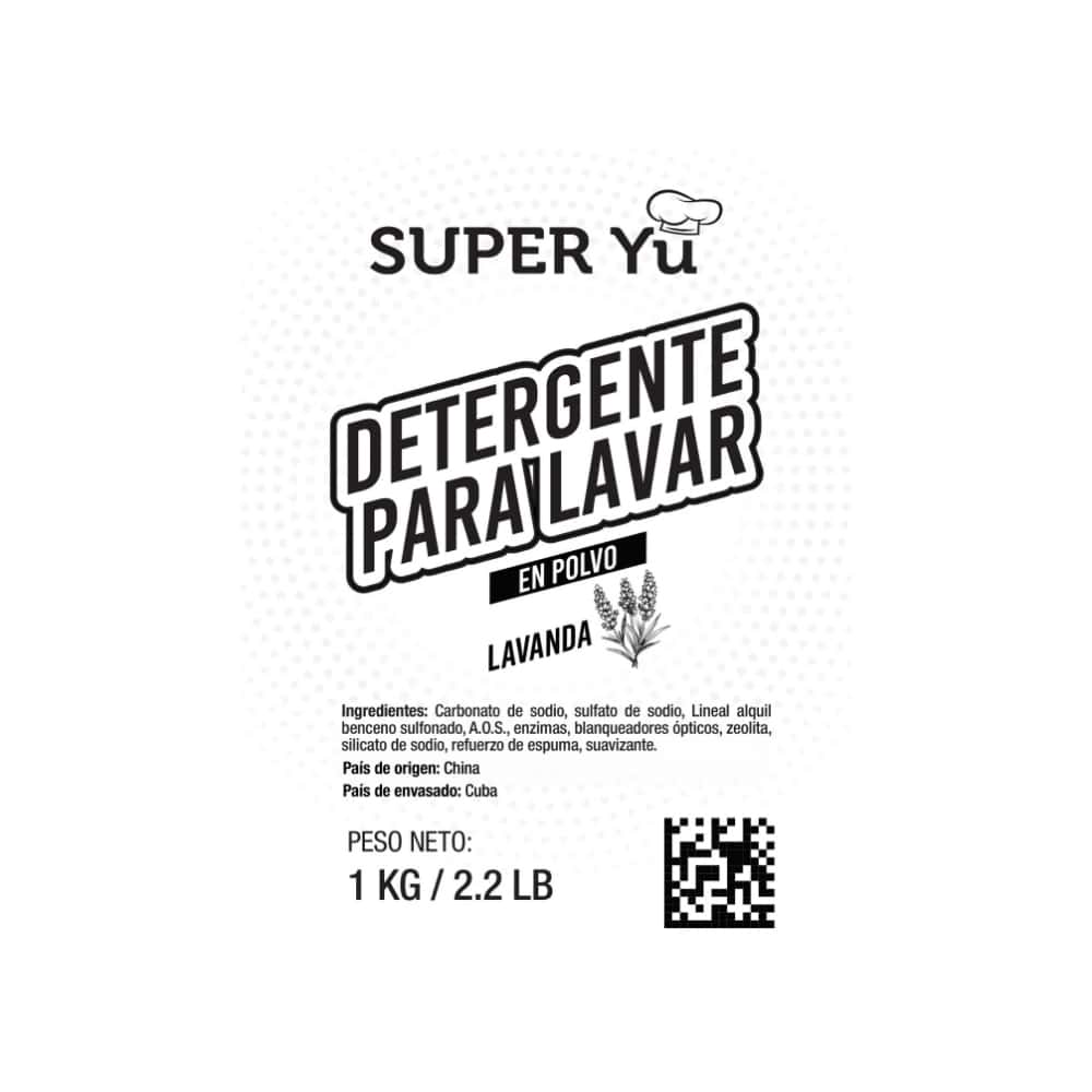 Detergente en polvo con aroma a lavanda Super Yu (3 x 1 kg / 2.2 lb) - Miniatura 3