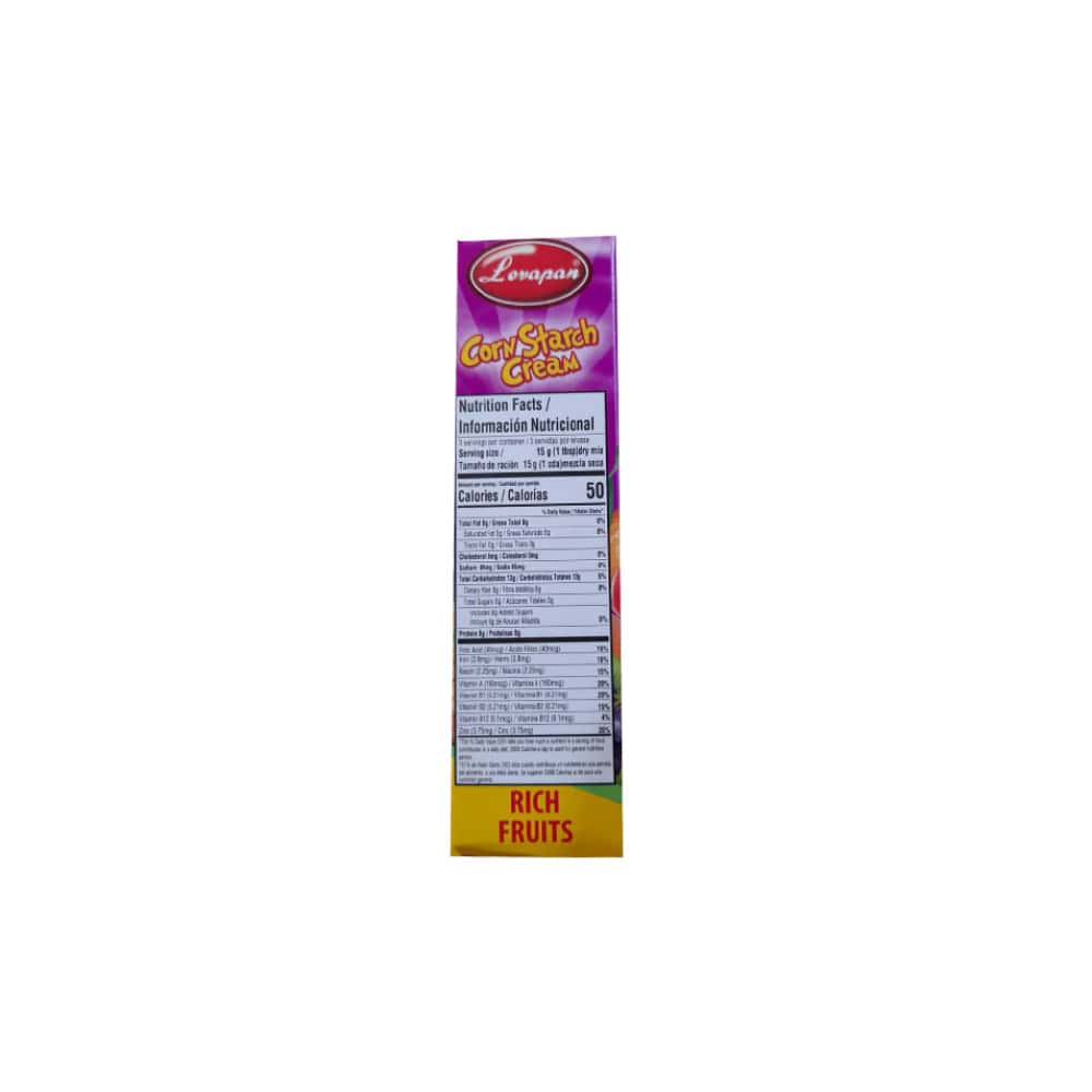 Crema de maicena con sabor a ricas frutas Levapan (47 g / 1.66 oz) - Miniatura 8