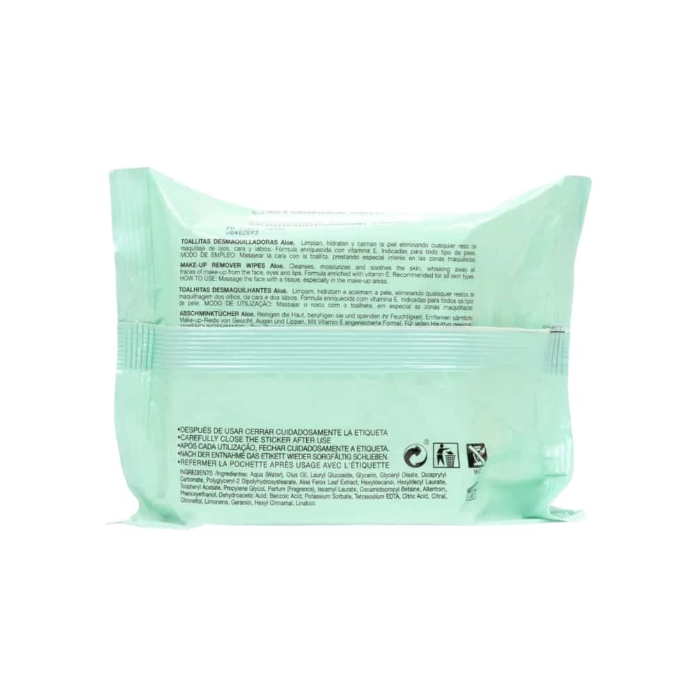 Toallitas desmaquilladoras con Aloe Vera Babaria (25 U) - Miniatura 6