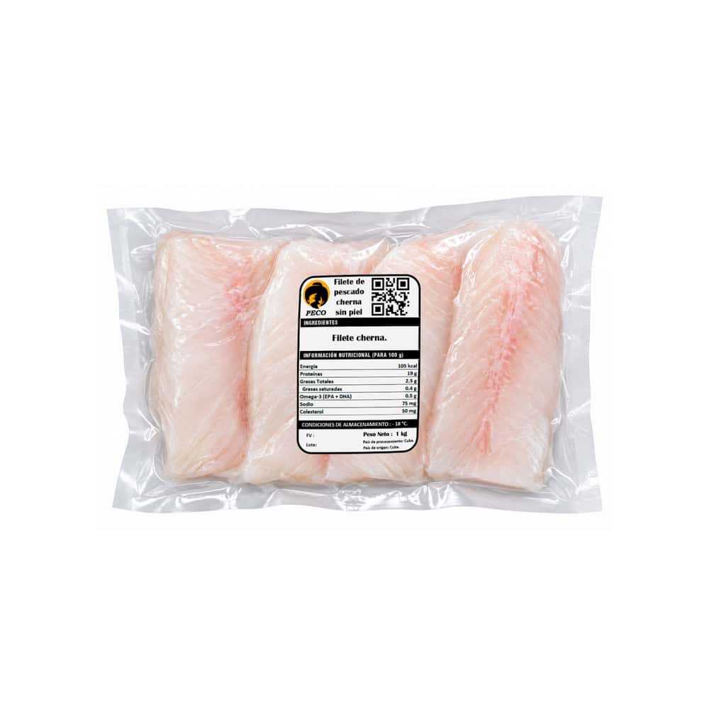 Filete de pescado cherna sin piel Peco (1 kg / 2.2 lb) - Miniatura 2
