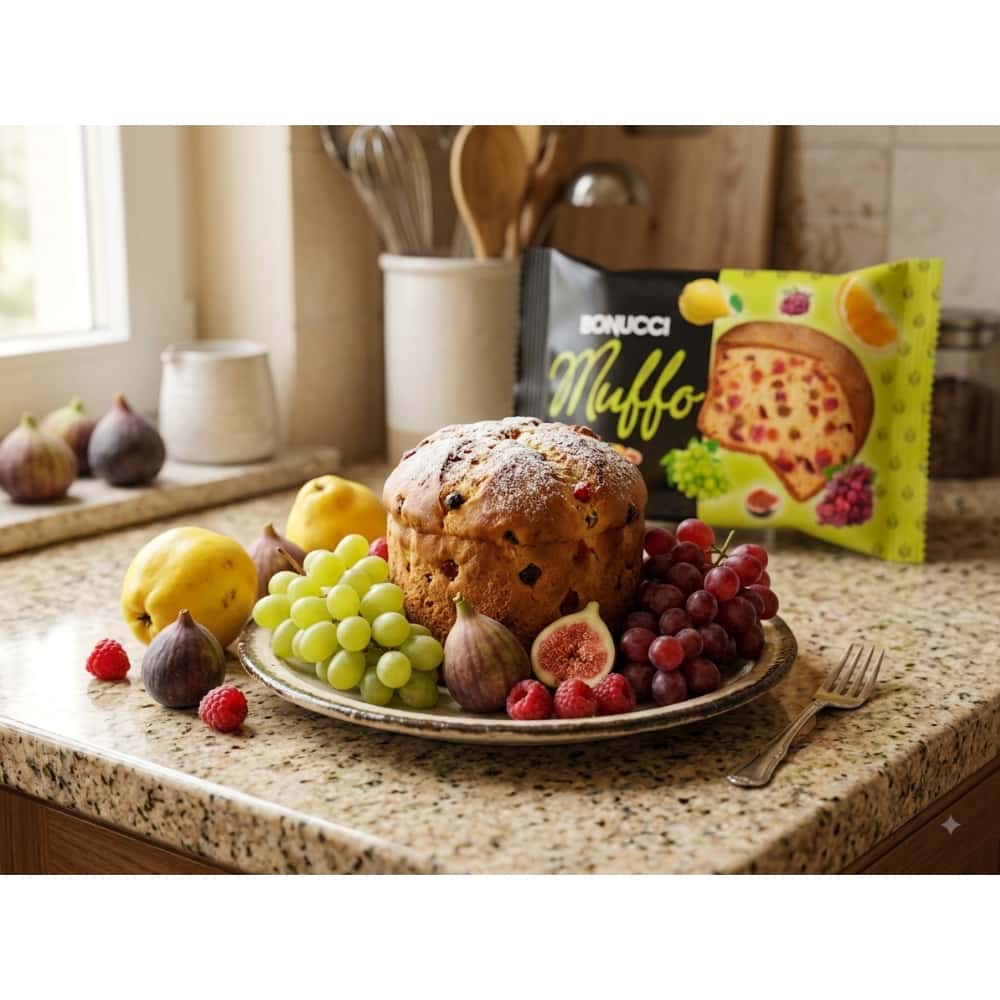 Pastelito de vainilla relleno de frutas Muffo Bonucci (40 g 1.41 oz) - Miniatura 4