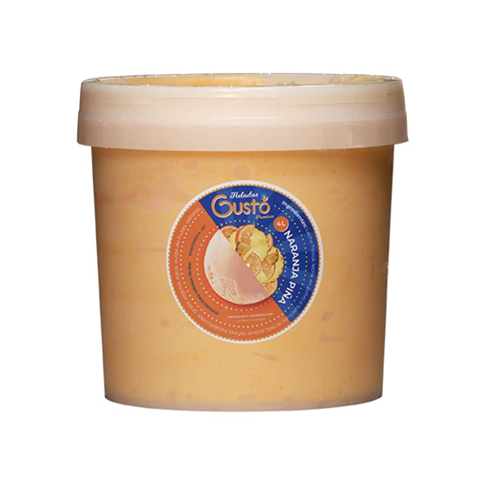 Helado Premium de naranja piña Gustó (4 L) - Miniatura 2