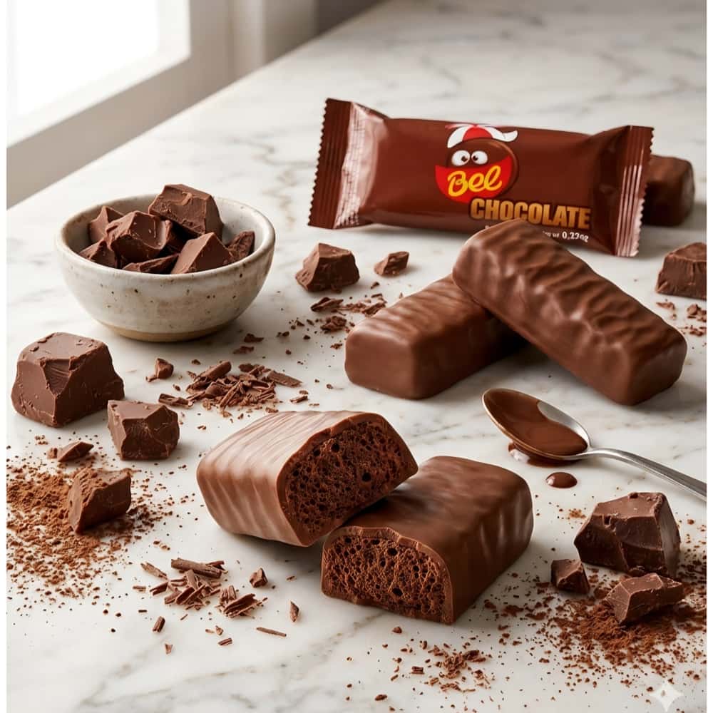 Bombón de chocolate relleno de crema de chocolate Bel (9 g / 0.32 oz) - Miniatura 4