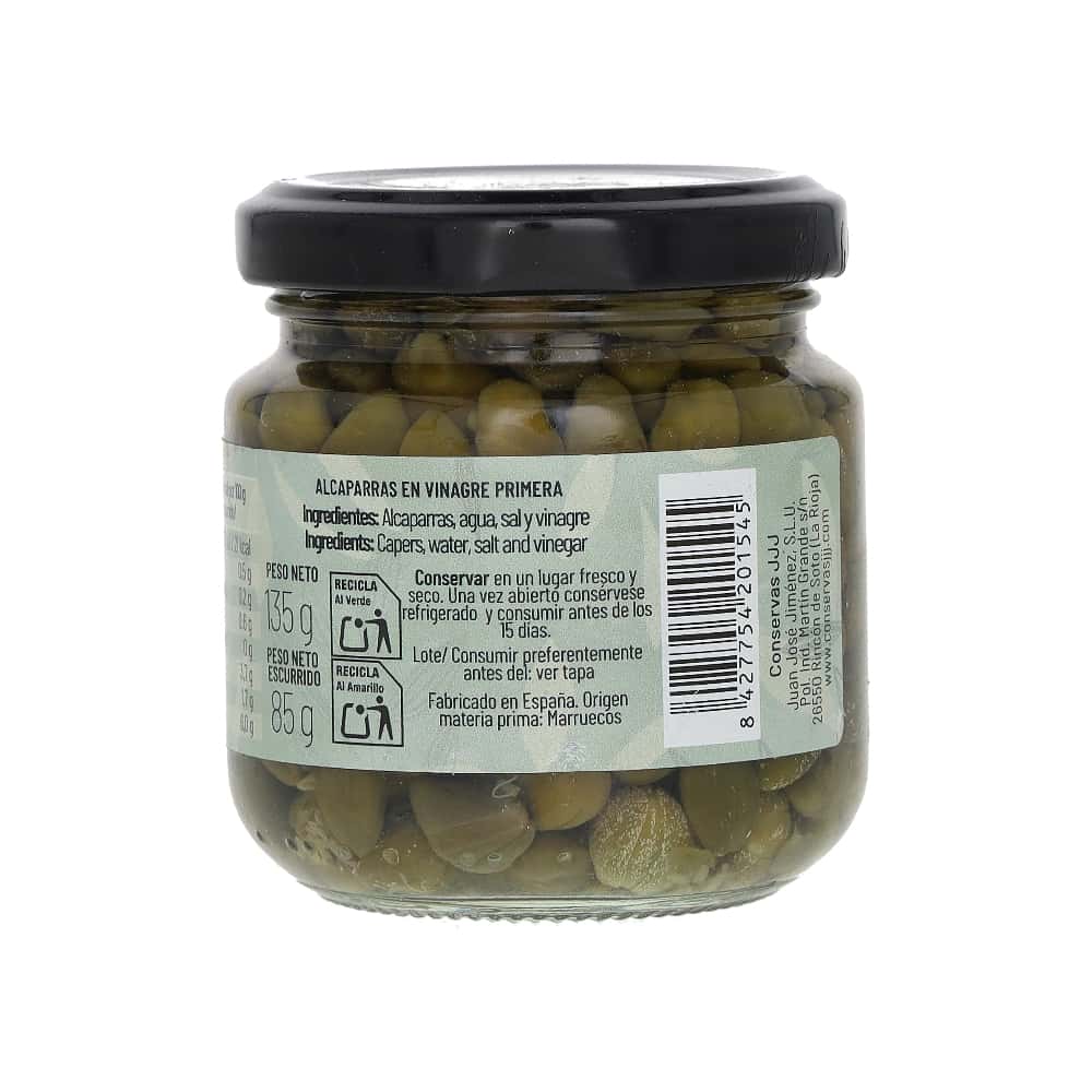 Alcaparras en vinagre primera calidad La Huerta de al Lado (135 g / 4.76 oz) - Miniatura 3