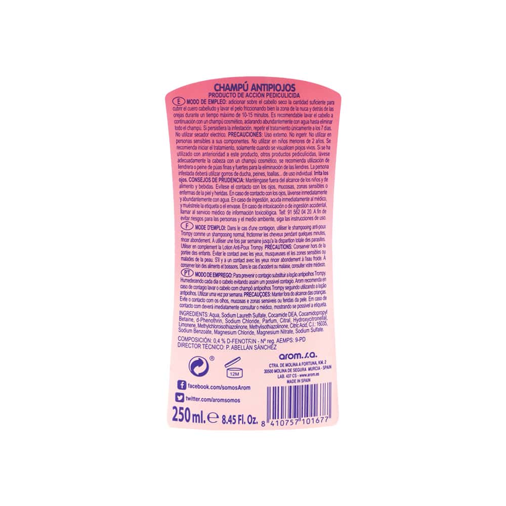 Champú infantil antipiojos Trompy (250 ml) - Miniatura 3