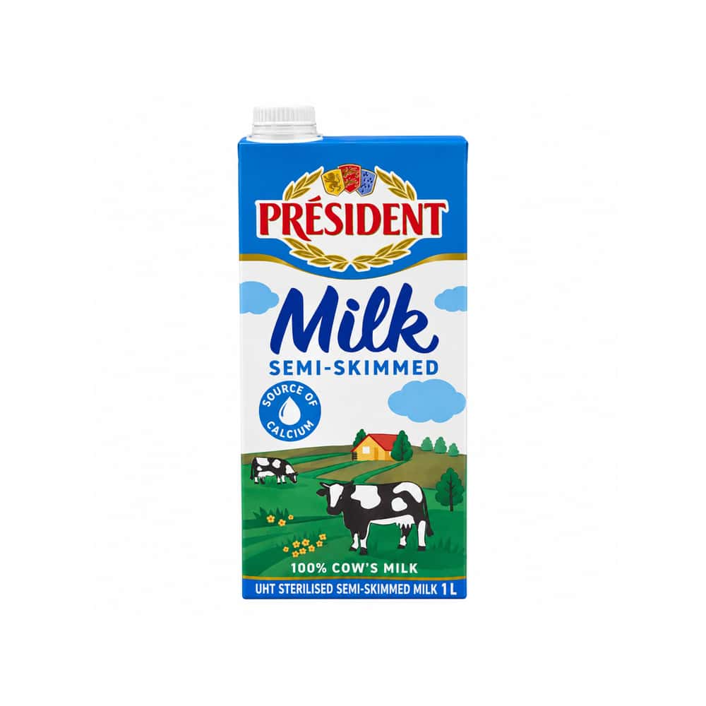Leche semidesnatada President (1 L) - Miniatura 1