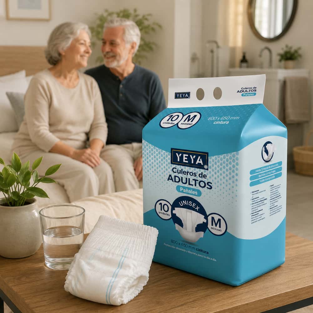 Pañales desechables para adultos talla M YEYA (10 U) - Miniatura 4