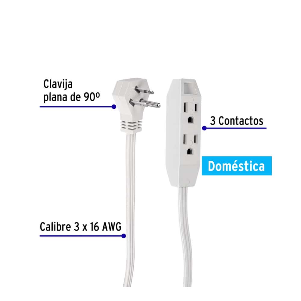 Extensión eléctrica 2 m Volteck EDA-2B - Miniatura 2