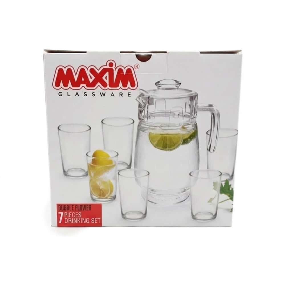 Set de 4 vasos de cristal con jarra Maxim - Miniatura 3
