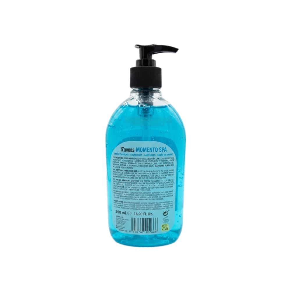 Jabón en crema para manos momento spa S'nonas (500 ml) - Miniatura 2